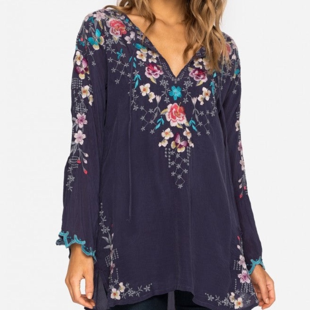 Johnny Was Butterfly Winter Top